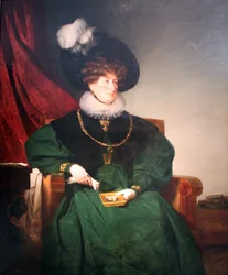 Porträtt av friherrinnan Cecilie von Eskeles, f. Itzig i Wien